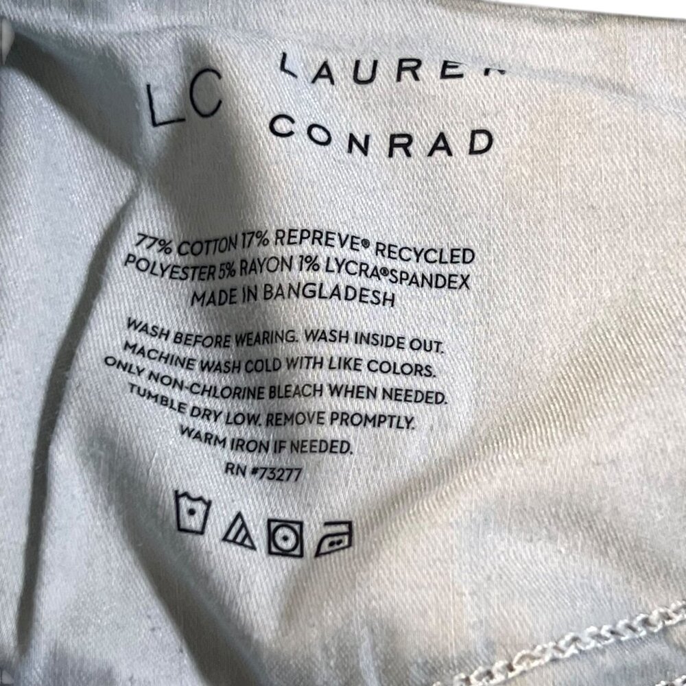 Lauren Conrad Jeans Super High Rise Curvy Flare 12S Blue Denim - Picture 7 of 12